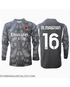 AC Milan Mike Maignan #16 Portiere Maglia Gara Casa Repliche 2024-25 Maniche Lunghe